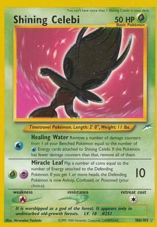 Shining Celebi Card Front