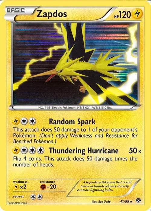 Zapdos Card Front