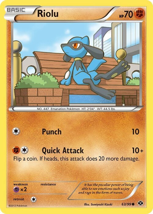 Riolu Card Front