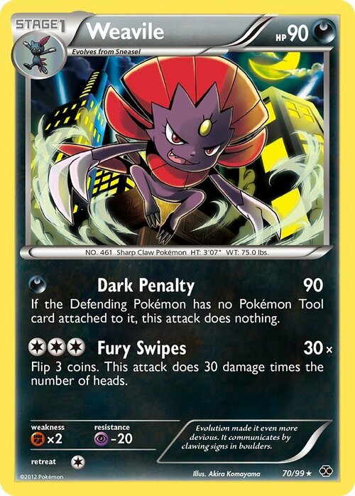 Weavile Card Front