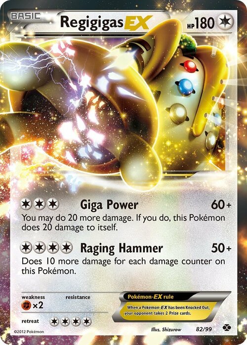 Regigigas EX Card Front