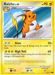 Raichu Lv.39 [Slam | High Volt]