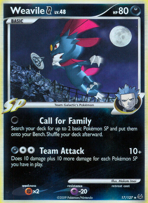 Weavile G Lv.48 Card Front