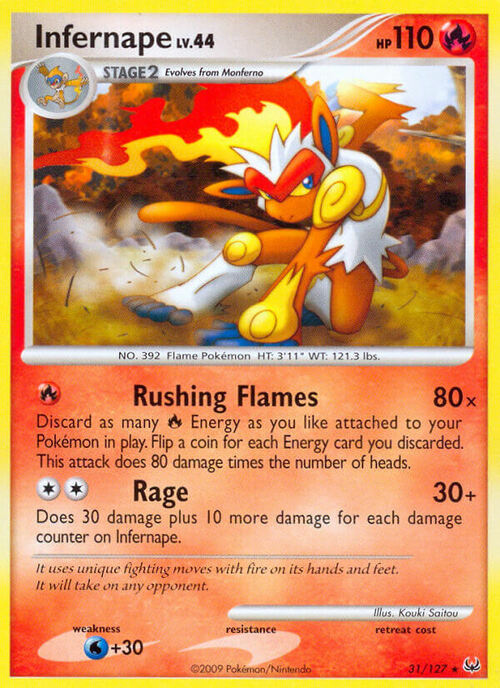 Infernape Lv.44 Card Front