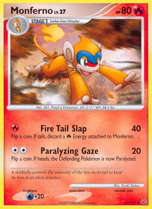 Monferno Lv.27 Card Front