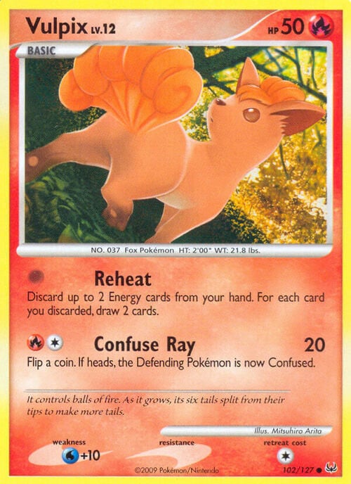 Vulpix Lv.12 Card Front