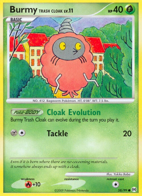 Burmy Trash Cloak Card Front