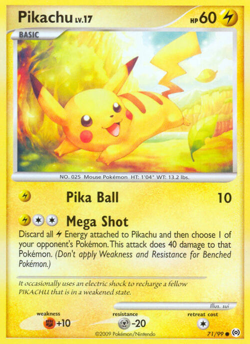 Pikachu Card Front