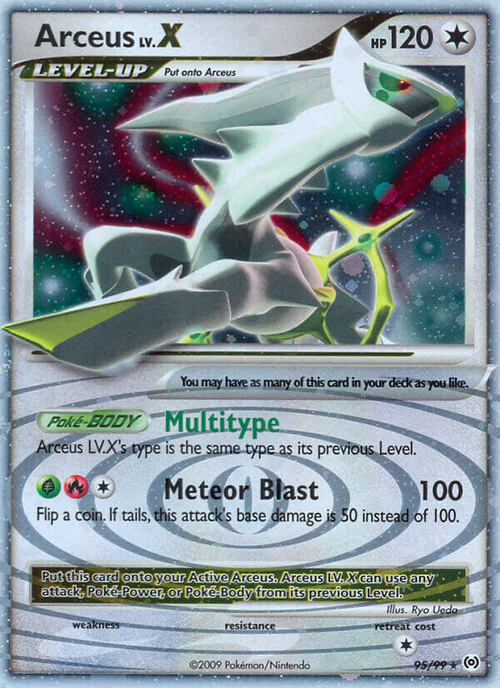 Arceus LV.X Card Front