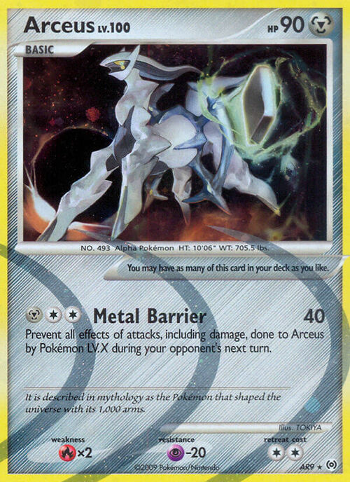 Arceus Card Front