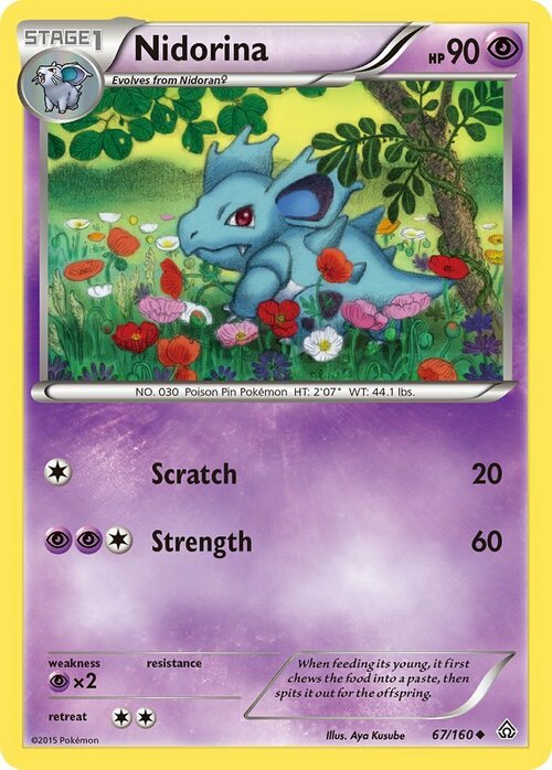 Nidorina Card Front