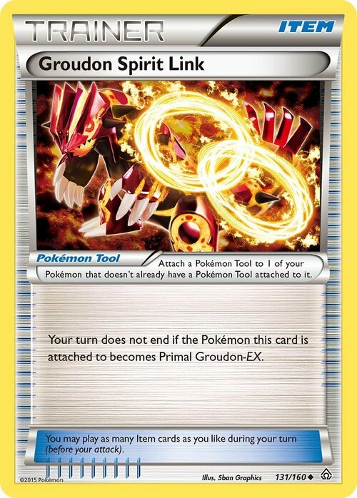 Groudon Spirit Link Card Front