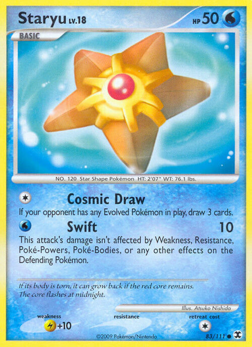 Staryu Card Front