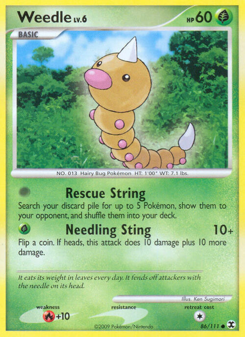 Weedle Card Front