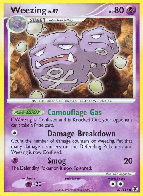 Weezing Card Front