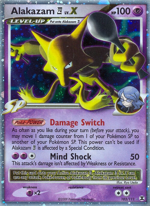 Alakazam 4 LV.X Card Front