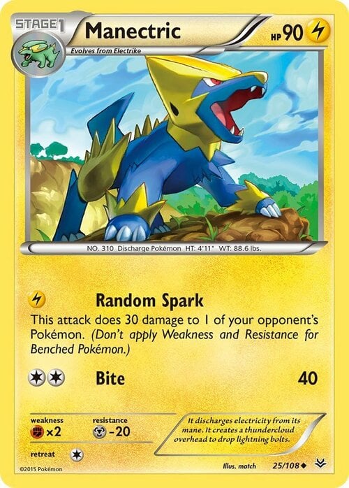 Manectric Card Front