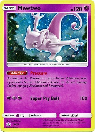 Mewtwo Card Front