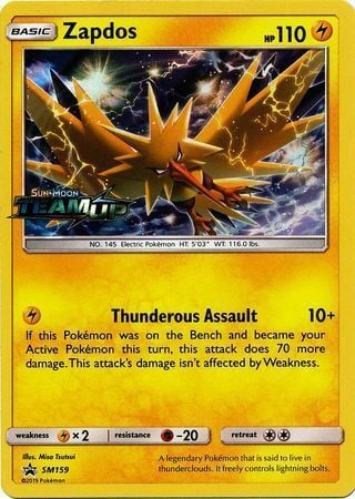 Zapdos Card Front