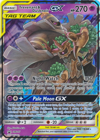 Trevenant & DusknoirTag Team GX Card Front