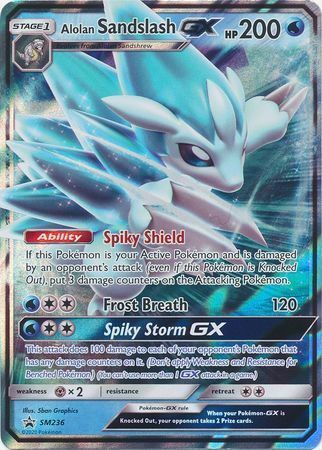 Alolan Sandslash GX Card Front