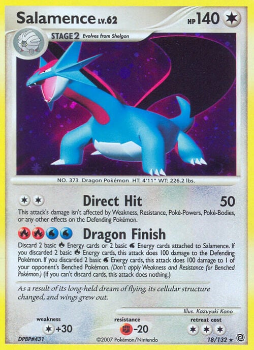 Salamence Lv.62 Card Front