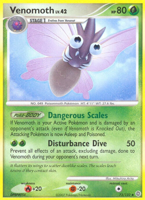 Venomoth Lv.42 Card Front