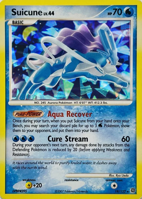 Suicune Card Front