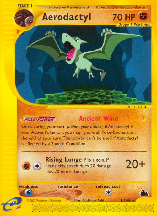 Aerodactyl Card Front