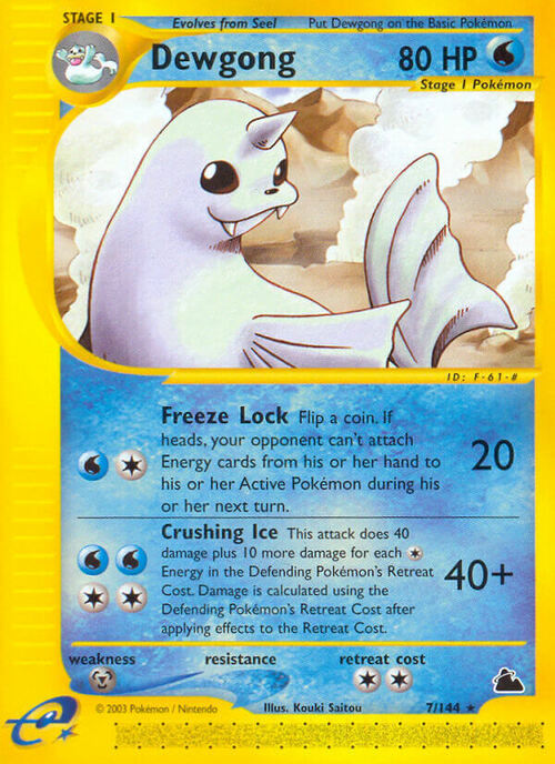 Dewgong Card Front