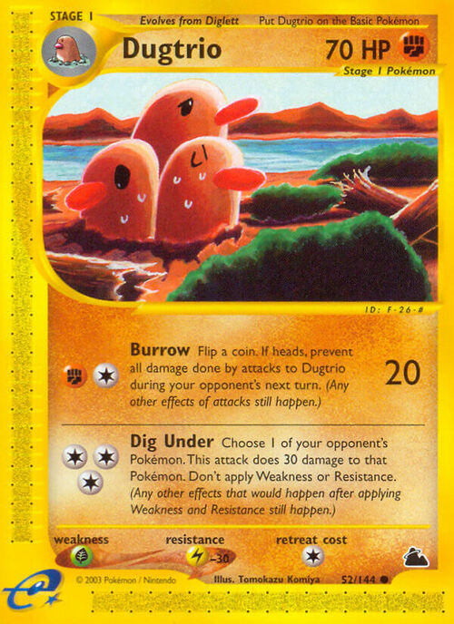 Dugtrio Card Front