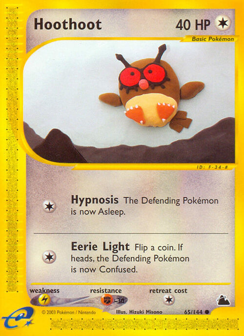 Hoothoot Card Front