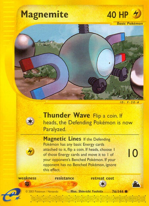 Magnemite Card Front