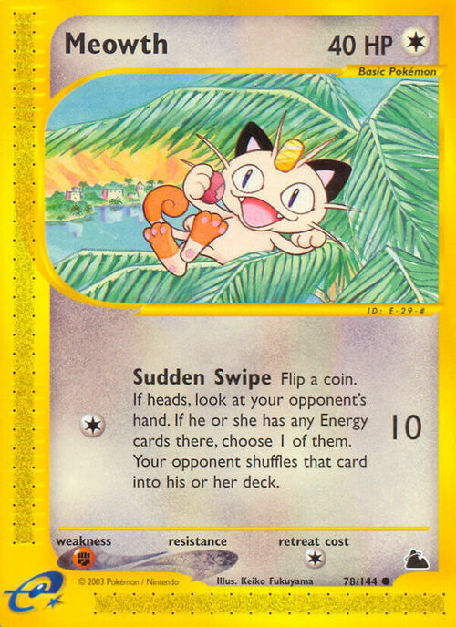 Meowth Card Front