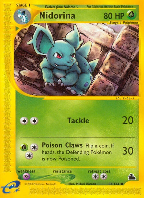 Nidorina Card Front