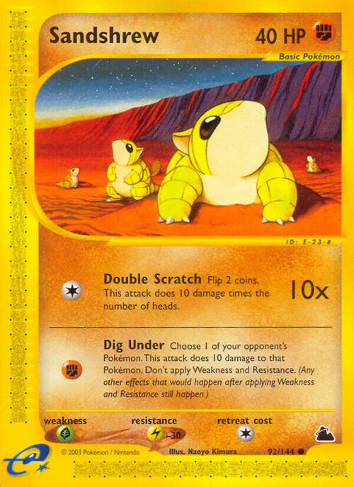 Sandshrew Card Front