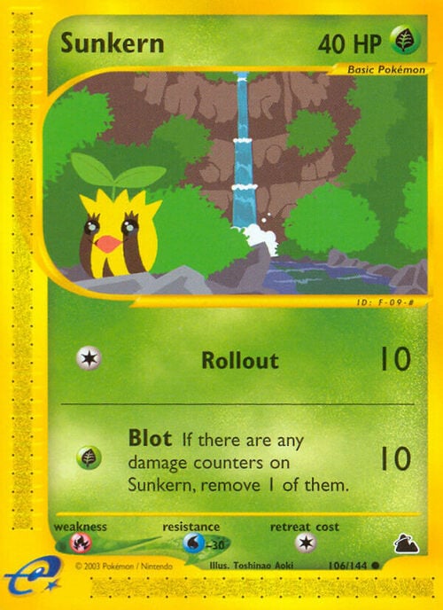 Sunkern Card Front