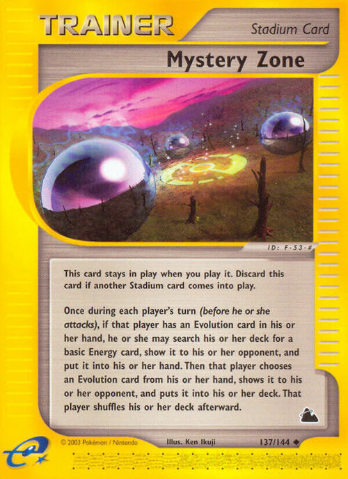 Mystery Zone Card Front