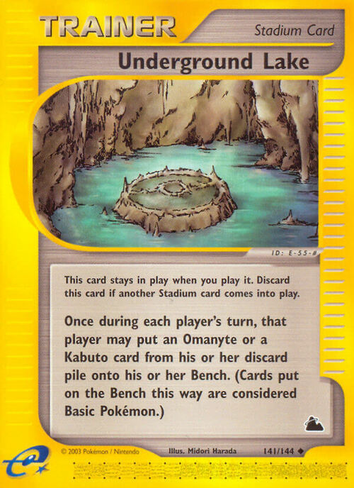 Underground Lake Card Front