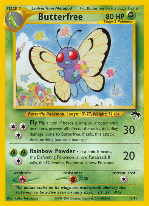 Butterfree Card Front