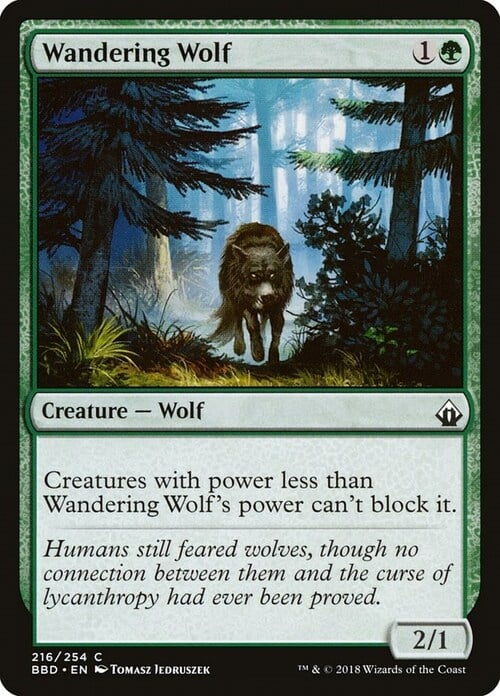 Wandering Wolf Card Front