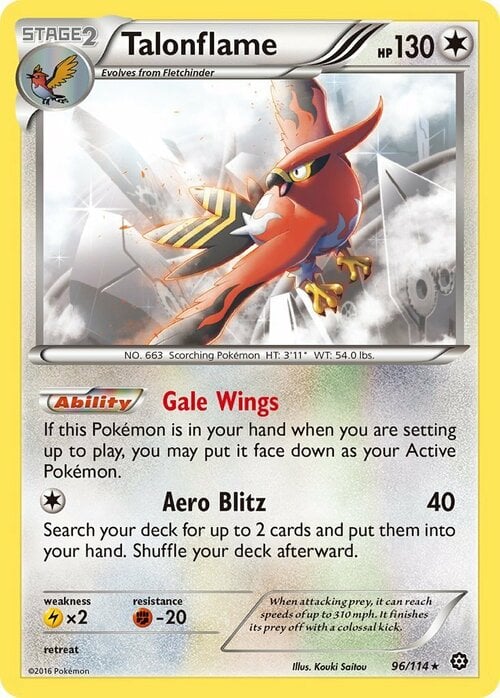 Talonflame Card Front