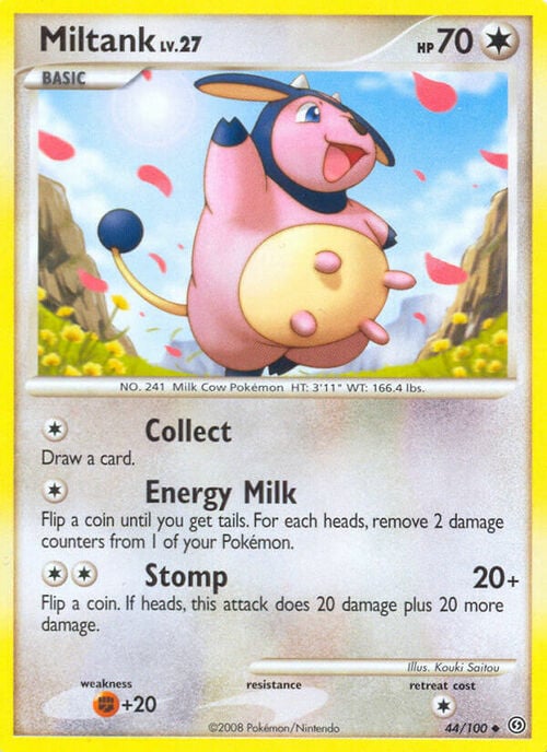 Miltank Card Front