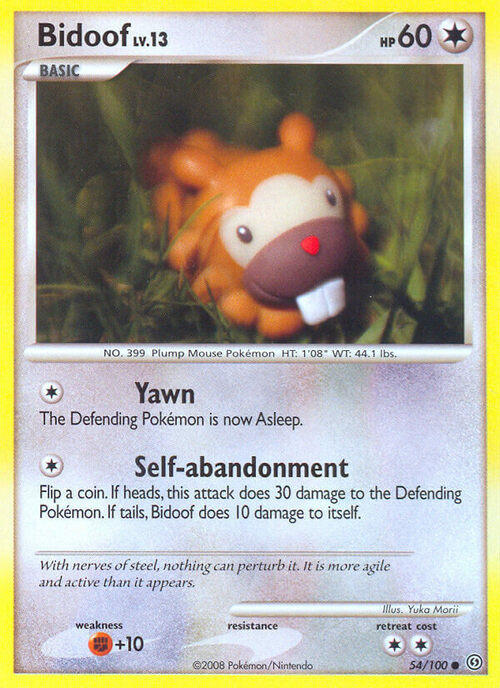 Bidoof Card Front