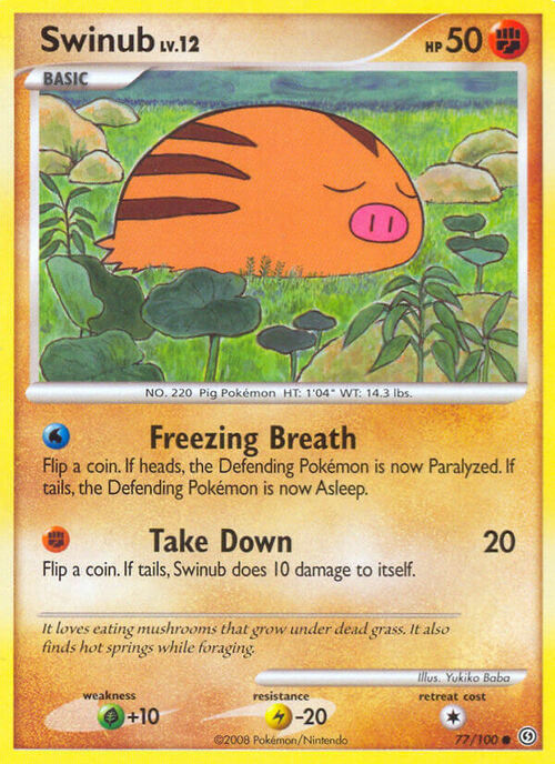 Swinub Card Front