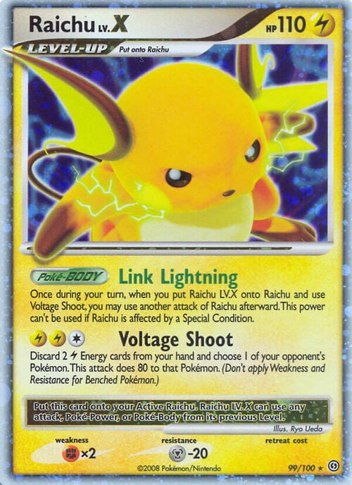 Raichu LV.X Card Front