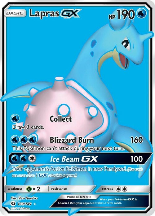 Lapras GX Card Front