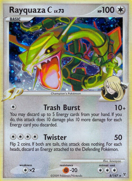 Rayquaza C Card Front