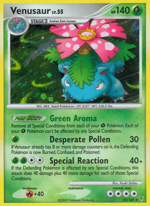 Venusaur Card Front