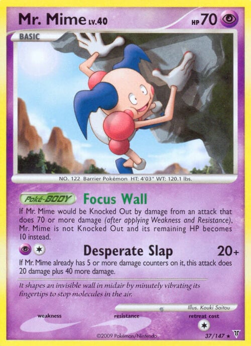 Mr. Mime Card Front